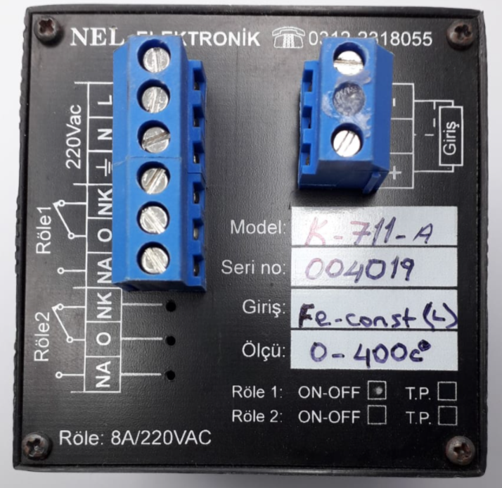 NEL ELEKTRONİK K-711-A 8A/220VAC RÖLE