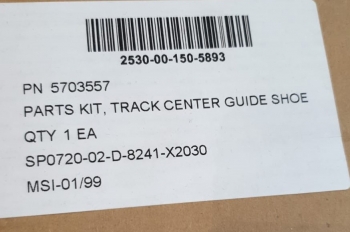 5703557 2530-00-150-5893 PARTS KIT,TRACK CENTER GUIDE SHOE