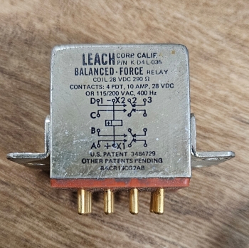 5945-01-026-1225 K-D4L-036 RELAY